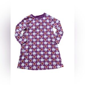 Hanna Andersson Size 110, 5, Purple and Pink T-Shirt Flower Dress
